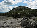 Sept. 4, 2005 - Mount Cardigan, New Hampshire.<br />View of Cardigan from Mowglis Trail on the way to Firescrew.