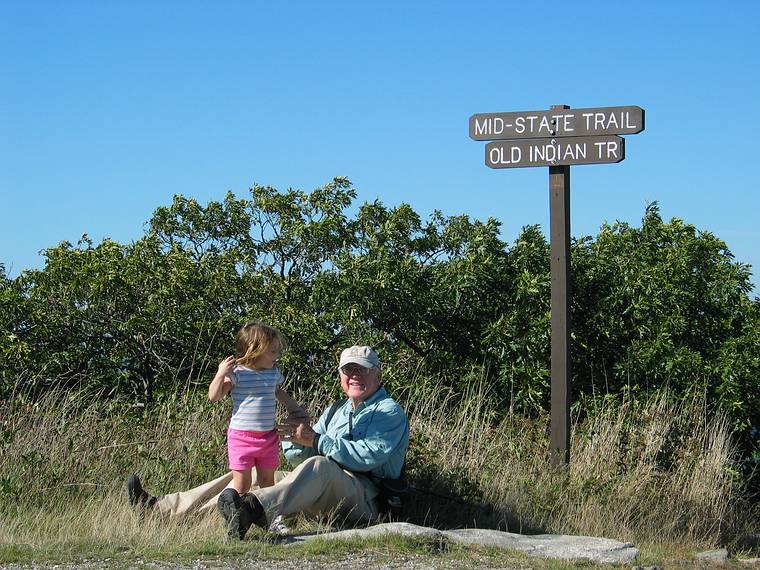 Oct. 1, 2005 - Wachusett Mountain State Reservation, Princeton, Massachusetts.<br />Miranda and Egils on top of the mountain.