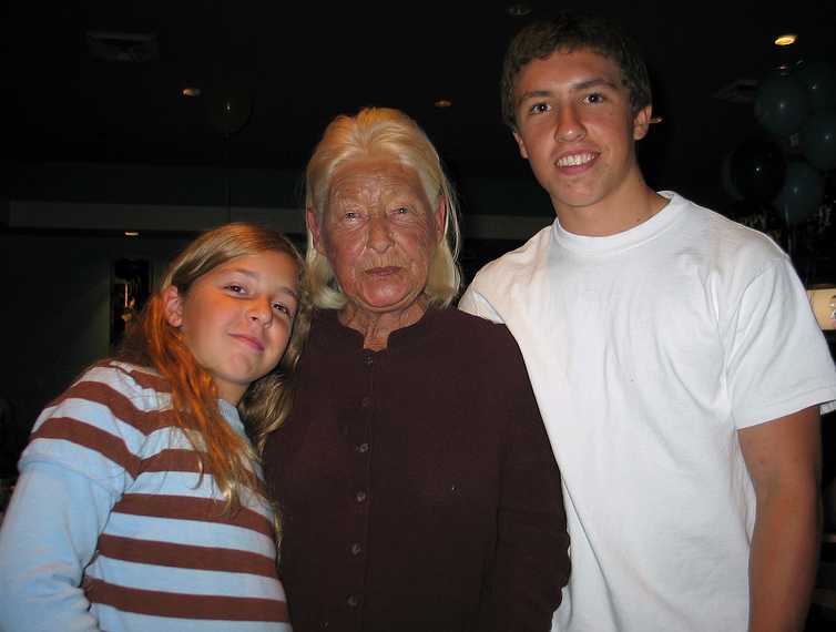 October 2, 2005 - Tiki Lau II Restaurant, Amesbury, Massachusetts.<br />T.J.'s 18th birthday celebration<br />Marissa, her grandmother Pat, and her (and T.J's) brother Michael.