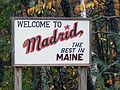 October 15, 2005 - Madrid, Maine.<br />Start of scenic highway in the Rangeley Lakes Region<br />as described in NGS's "Scenic Highways and Byways".
