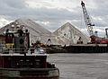 October 16, 2005 - Portsmouth, New Hampshire.<br />Salt piles.