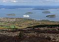 October 28, 2005 - Acadia National Park, Mount Desert Island, Maine.<br />View of Bar Harbor from atop Cadillac Mountain (1532 feet in elevation).