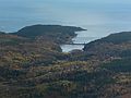 October 28, 2005 - Acadia National Park, Mount Desert Island, Maine.<br />Otter Point and Otter Cove from atop Cadillac Mountain.