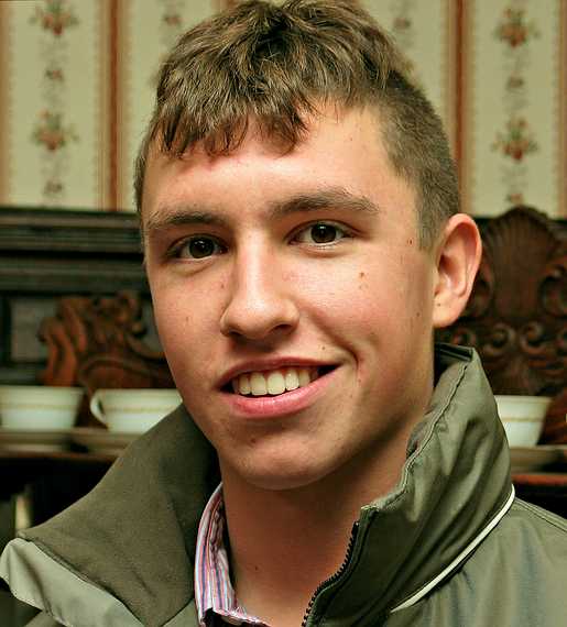 Michael sporting his new hairdo.<br />Thanksgiving at Paul and Norma's.<br />November 24, 2005 - Tewksbury, Massachusetts.