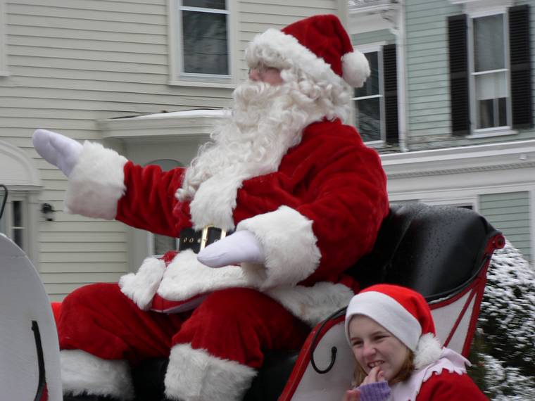 Santa Parade.<br />Dec. 4, 2005 - Merrimac, Massachusetts.