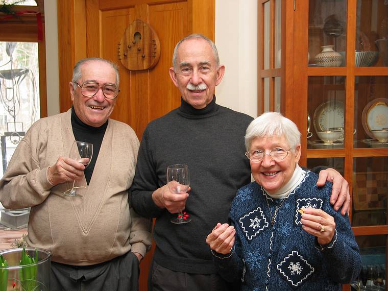 Uncle Charlie, Ronnie, and Memere Marie.<br />Dec. 25, 2005 - Merrimac, Massachusetts.