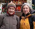 Baiba and Joyce at Bryant Park.<br />Dec. 31, 2005 - New York, New York.