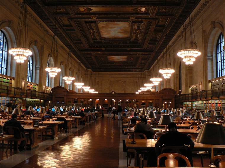 Reading Room.<br />New York City Public Library.<br />Dec. 31, 2005 - New York, New York.