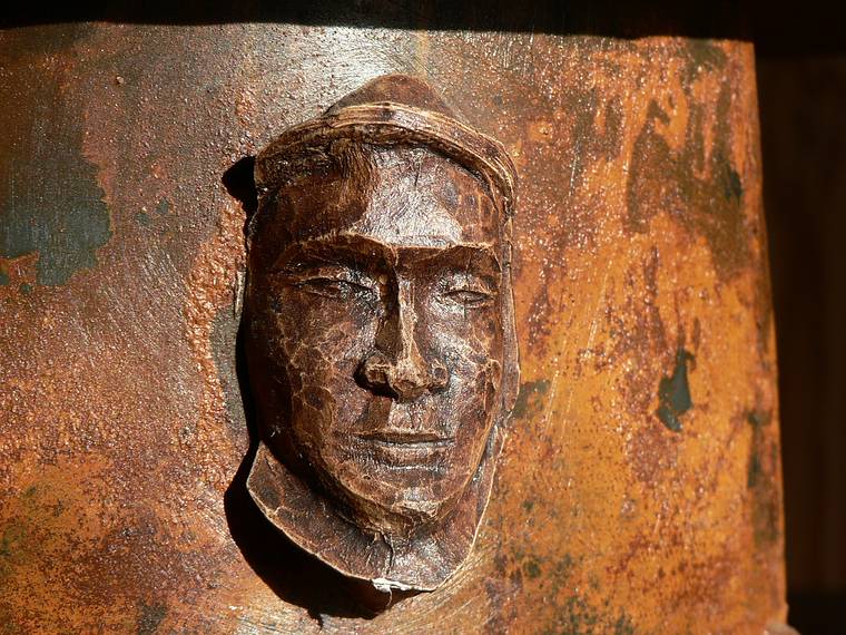 Part of "Vessel", one of Joyce's sculptural objects.<br />Jan. 20, 2006 - Merrimac, Massachusetts.