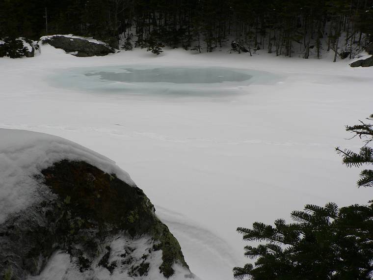 Feb. 4, 2006 - White Mountains, New Hampshire.<br />Successful hike to Carter Notch Hut.<br />The smaller of two ponds near the hut.