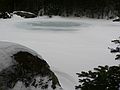 Feb. 4, 2006 - White Mountains, New Hampshire.<br />Successful hike to Carter Notch Hut.<br />The smaller of two ponds near the hut.