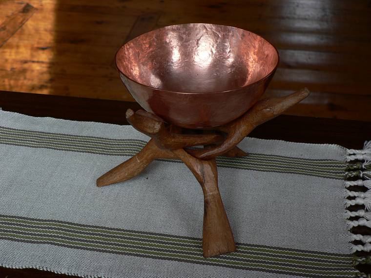 Feb. 7, 2006 - Merrimac, Massachusetts.<br />Random items around the house.<br />A copper bowl hammered out by Joyce.