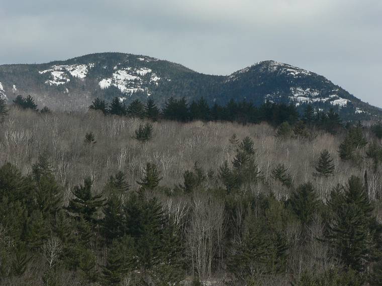 Feb. 18, 2006 - Campton, New Hampshire.<br />Dicky and Welch Mountains as seen from Bill and Carol Hoyt's place.