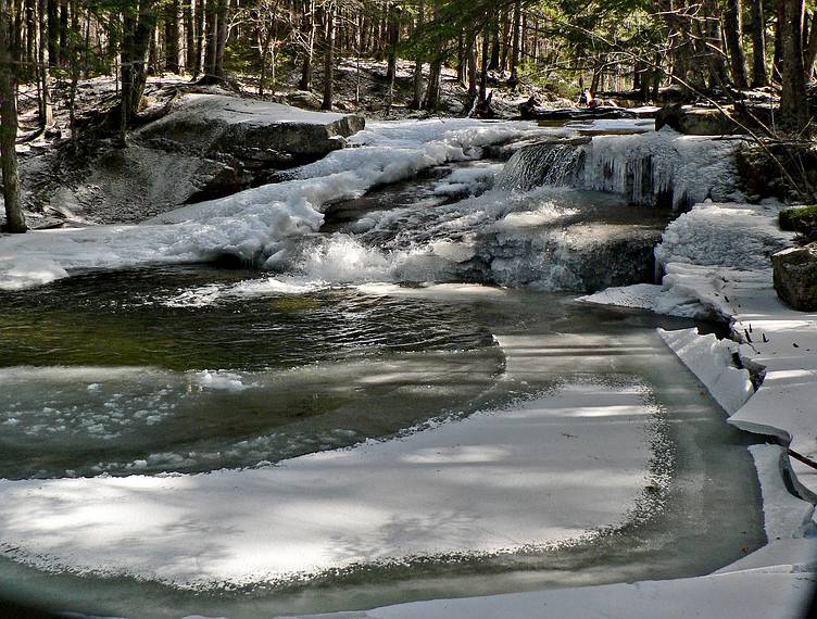 Feb. 18, 2006 - White Mountains, New Hampshire.<br />Along Smarts Brook Trail off Rt. 49 near Waterville Valley.