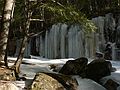 Feb. 18, 2006 - Off Rt. 49 in the White Mountains, New Hampshire.<br />Ice falls on Smarts Brook as seen from trail on NE side of the brook.