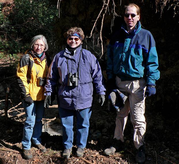 Feb. 20, 2006 - Maudlay State Park, Newburyport, Massachusetts.<br />A Get Outdoors New England (GONE) walk organized by Gary Meehan.<br />Joyce, Nancy?, and Gary.