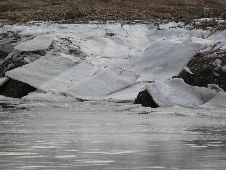 Feb. 21, 2006 - Old Town Hill (Trustees of Reservations), Newbury, Massachusetts.<br />Tidal ice on the Little River.
