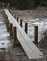 Feb. 21, 2006 - Old Town Hill (Trustees of Reservations), Newbury, Massachusetts.<br />Boardwalk which Bonnie helped build.