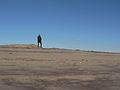 March 14, 2006 - Sandy Point State Reservation, Plum Island, Massachusetts.<br />John Geesink at work.