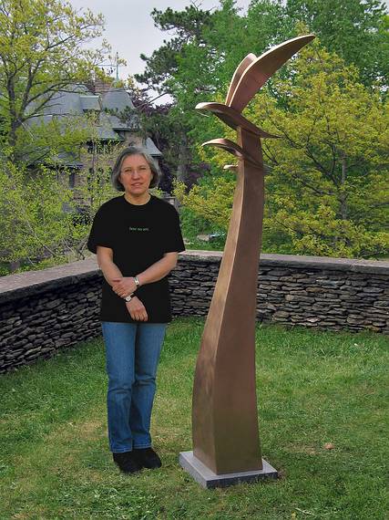 June 6, 2005 - College of the Atlantic, Bar Harbor, Maine - Joyce's sculpture "Optimism".<br />March 21, 2006 - Merrimac, Massachusetts - Joyce.