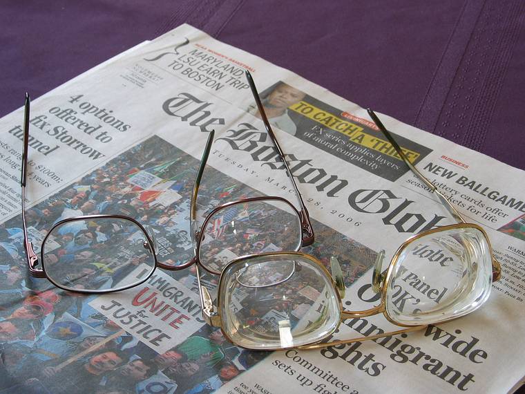 March 28, 2006 - Merrimack, Massachusetts.<br />My new and old glasses, which will be recycled soon.