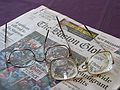 March 28, 2006 - Merrimack, Massachusetts.<br />My new and old glasses, which will be recycled soon.