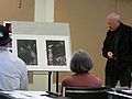 April 10, 2006 - Bedford, Massachusetts.<br />Middlesex Community College.<br />John giving a presentation to Joyce's "Color and Design" class.