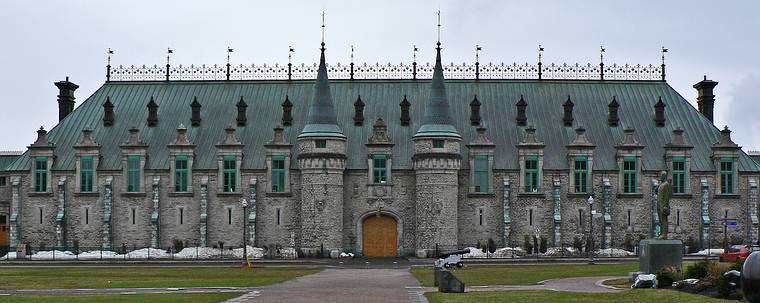 April 15, 2006 - Quebec City, Quebec, Canada.<br />Voltigeurs de Qubec Armory on Place George V.