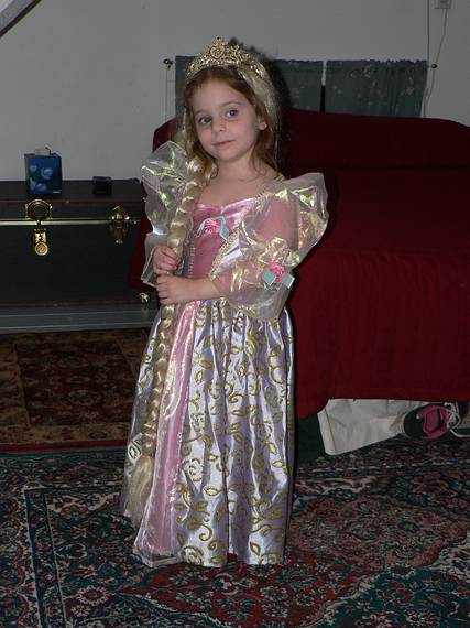 April 29, 2006 - Merrimac, Massachusetts.<br />Miranda in her Rapunzel outfit.