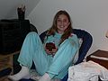 April 29, 2006 - Merrimac, Massachusetts.<br />Marissa, on the third floor, for a sleep over.