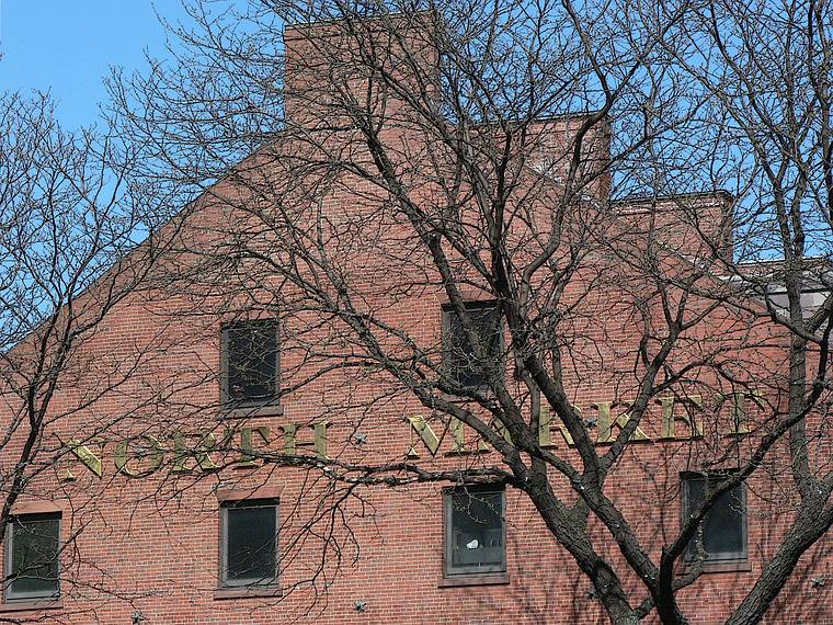 April 30, 2006 - Quincy Market area, Boston, Massachusetts.<br />The end of the North Market building.