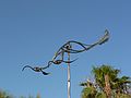 May 28, 2006 - Sarasota, Florida.<br />Sculpture along the waterfront.<br />Evan Lewis, "Amphibious Aquanaut", 2005, $12,000, 9w x 22h x 9d