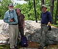 June 13, 2006 - Pawtuckaway State Park, Nottingham, New Hampshire.<br />Egils, Joyce, and Ronnie (photo by Baiba with her new Nikon S3) atop South Mountain.