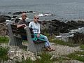 June 14, 2006 - Along Marginal Way, Ogunquit, Maine.<br />Ronnie and Baiba.