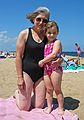 June 27, 2006 - Parker River National Wildlife Refuge, Plum Island, Massachusetts.<br />Joyce and Miranda (grandmother and granddaughter).