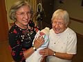 June 28, 2006 - Newton, Massachusetts.<br />Matthew's birthday.<br />Grandmother Joyce and Great Grandmother Marie get to hold Matthew.