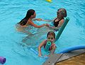 July 4, 2006 - At Uncle Tom's cabin, South Hampton, New Hampshire.<br />Ari, Miranda, and Joyce.