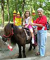 July 10, 2006 - Southwick's Zoo, Mendon, Massachusetts.<br />Miranda and Baiba.