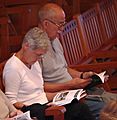 July 11, 2006 - Tanglewood, Lenox, Massachusetts.<br />Baiba and Ronnie some distance from Joyce and me.