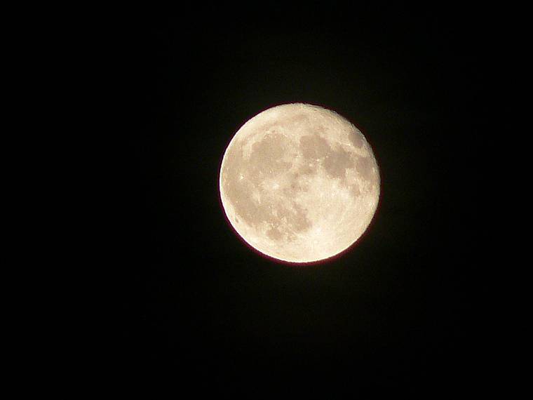 July 11, 2006 - Tanglewood, Lenox, Massachusetts.<br />The almost full moon (it was full at 10:02 am the day before) after the concert.