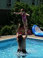 July 16. 2006 - Lawrence, Massachusetts.<br />Celebrating Holly's birthday.<br />Carl and Miranda at play.