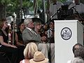 July 29, 2006 - Newburyport, Massachusetts.<br />Yankee Homecoming Opening Day performance by Symphony by the Sea.<br />Ted Kennedy waiting to narrate in the performance of Copland's Lincoln Portrait.