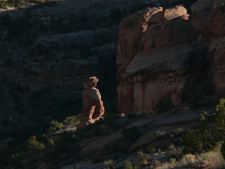 August 10, 2006 - Colorado National Monument near Grand Junction, Colorado.<br />View along Rim Rock Drive.