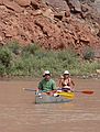 August 12, 2006 - Day 1 on the Green River, Utah.<br />Sati and Melody.