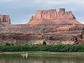 August 13, 2006 - Day 2 on the Green River, Utah.<br />Sati and Melody.
