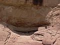 August 13, 2006 - Day 2 on the Green River, Utah.<br />An Anasazi granary on the canyon wall.
