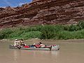 August 14, 2006 - Day 3 on the Green River, Utah.<br />The men have figured this out while the women photograph it (for blackmail?).