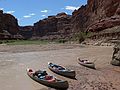 August 14, 2006 - Day 3 on the Green River, Utah.<br />Lunch stop, and we did get unstuck from the mud.