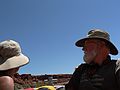 August 16, 2006 - Day 5, now on the Colorado River, Utah.<br />Now it's Joyce's and Egils' turn to sit in the front of the boat.