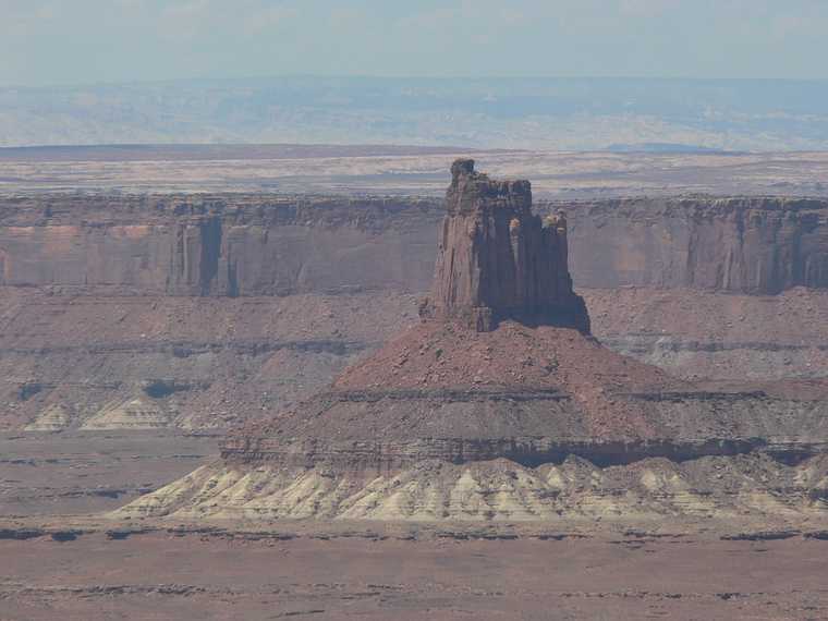 August 17, 2006 - Island in the Sky, Canyonlands National Park, Utah.<br />At Grand View Point Overlook.<br />Candle Stick Tower.